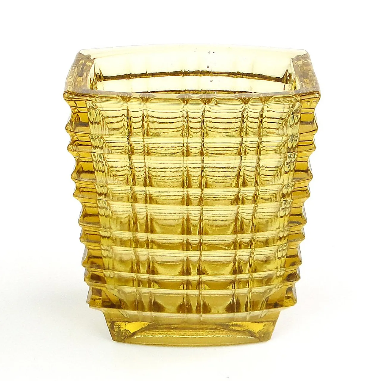 Vaso ottico di Jan Sylwester Drost per Ząbkowice Glassworks, anni '70 11