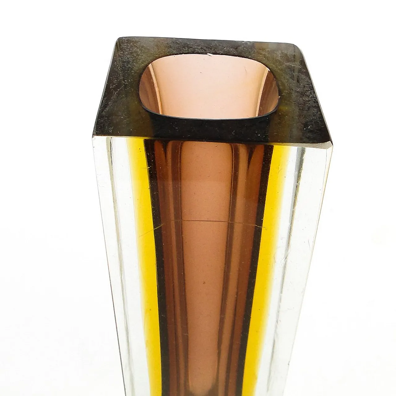 Vaso in vetro di Murano italiano, prodotto da Mandrizzato, anni '50 10