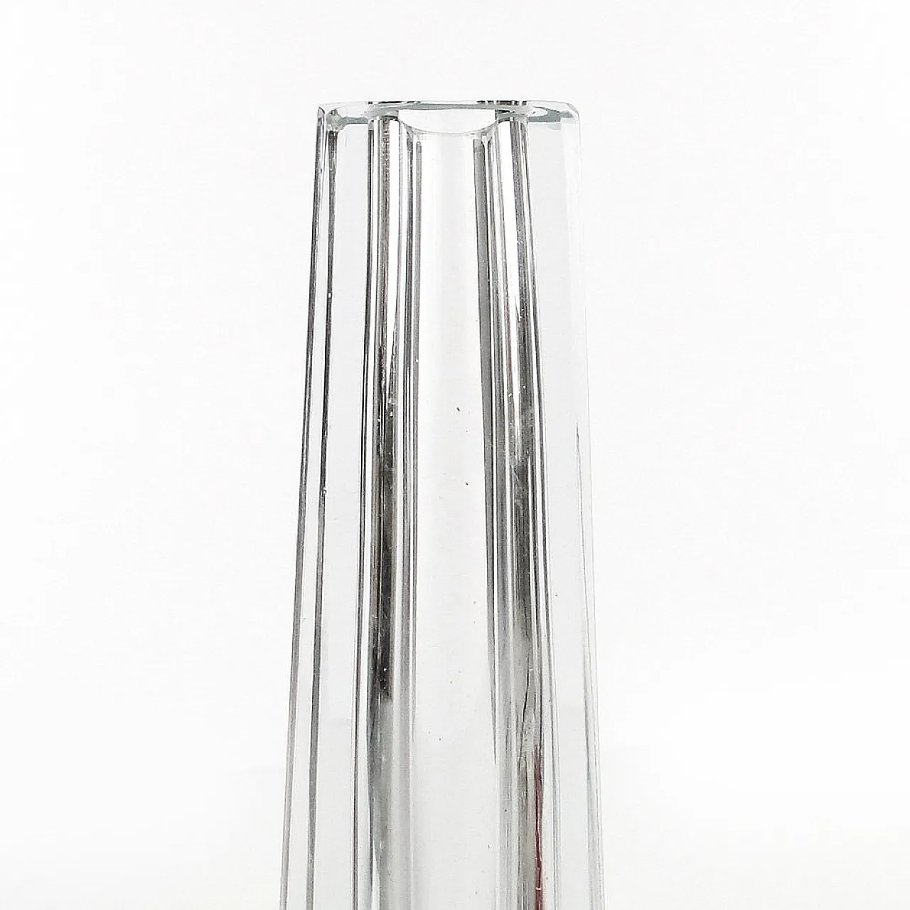 Vaso di cristallo postmoderno attribuito a per la vetreria Zelezny Brod, per 5