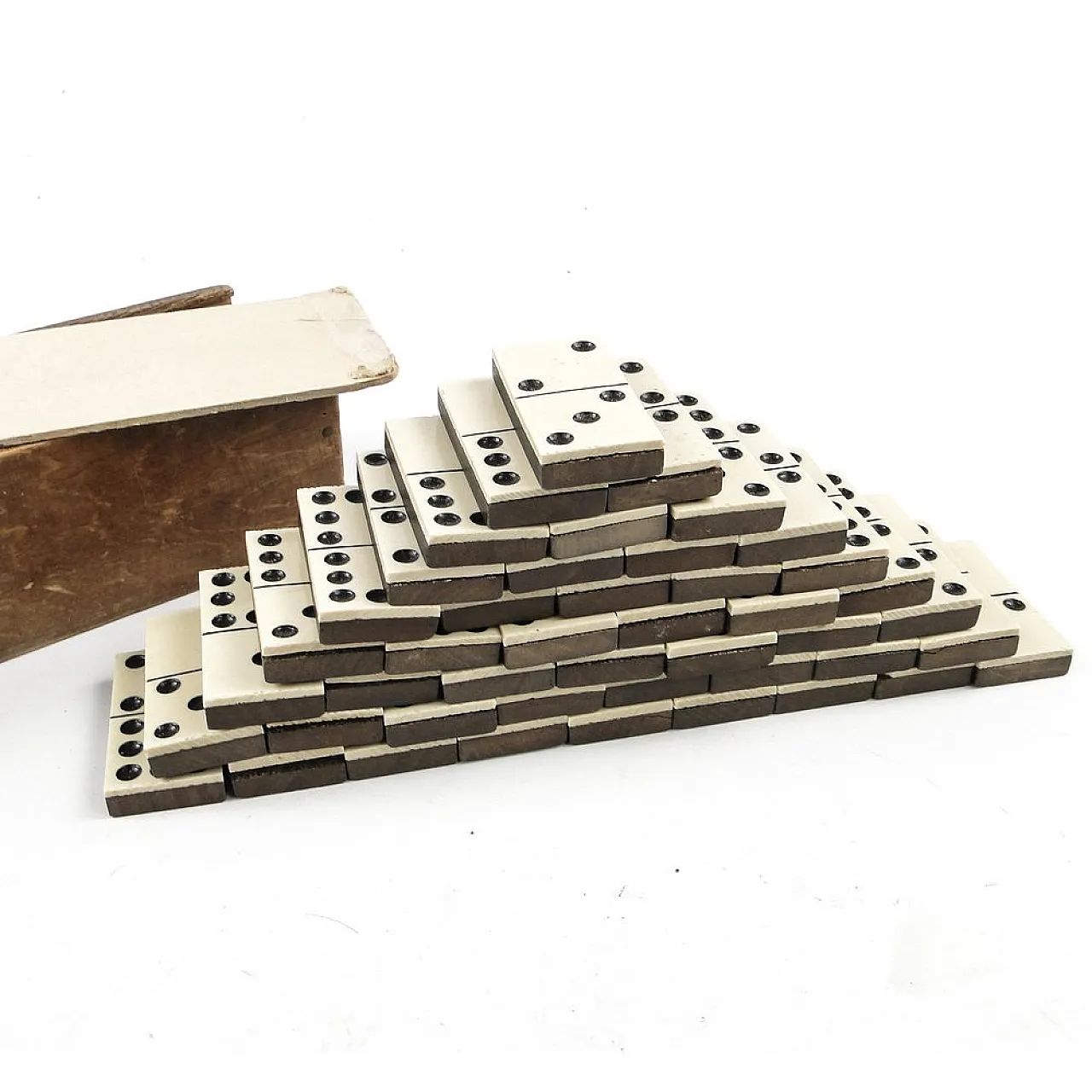 Gioco del domino postmoderno, Polonia, anni '50, set da 28 pezzi 8