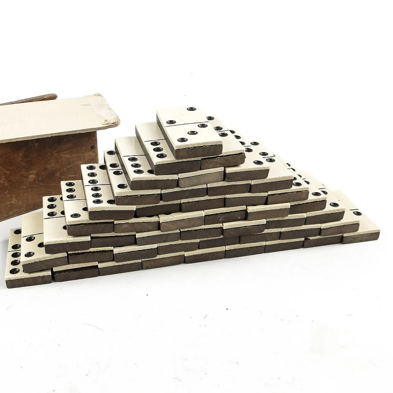 Gioco del domino postmoderno, Polonia, anni '50, set da 28 pezzi 9