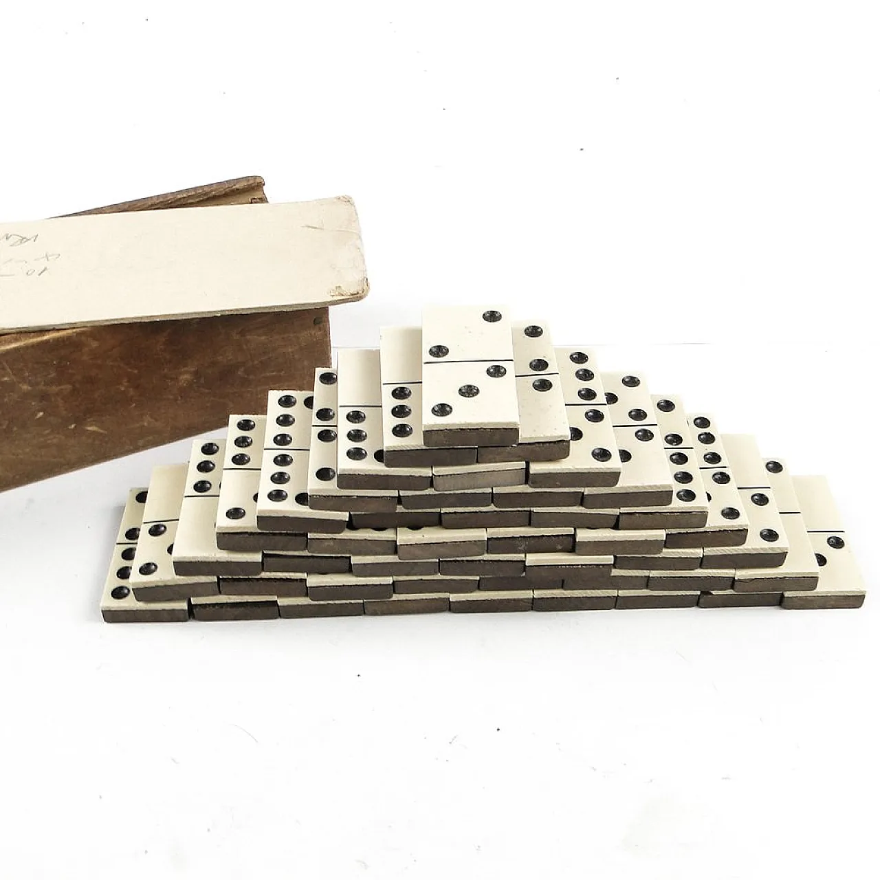 Gioco del domino postmoderno, Polonia, anni '50, set da 28 pezzi 10