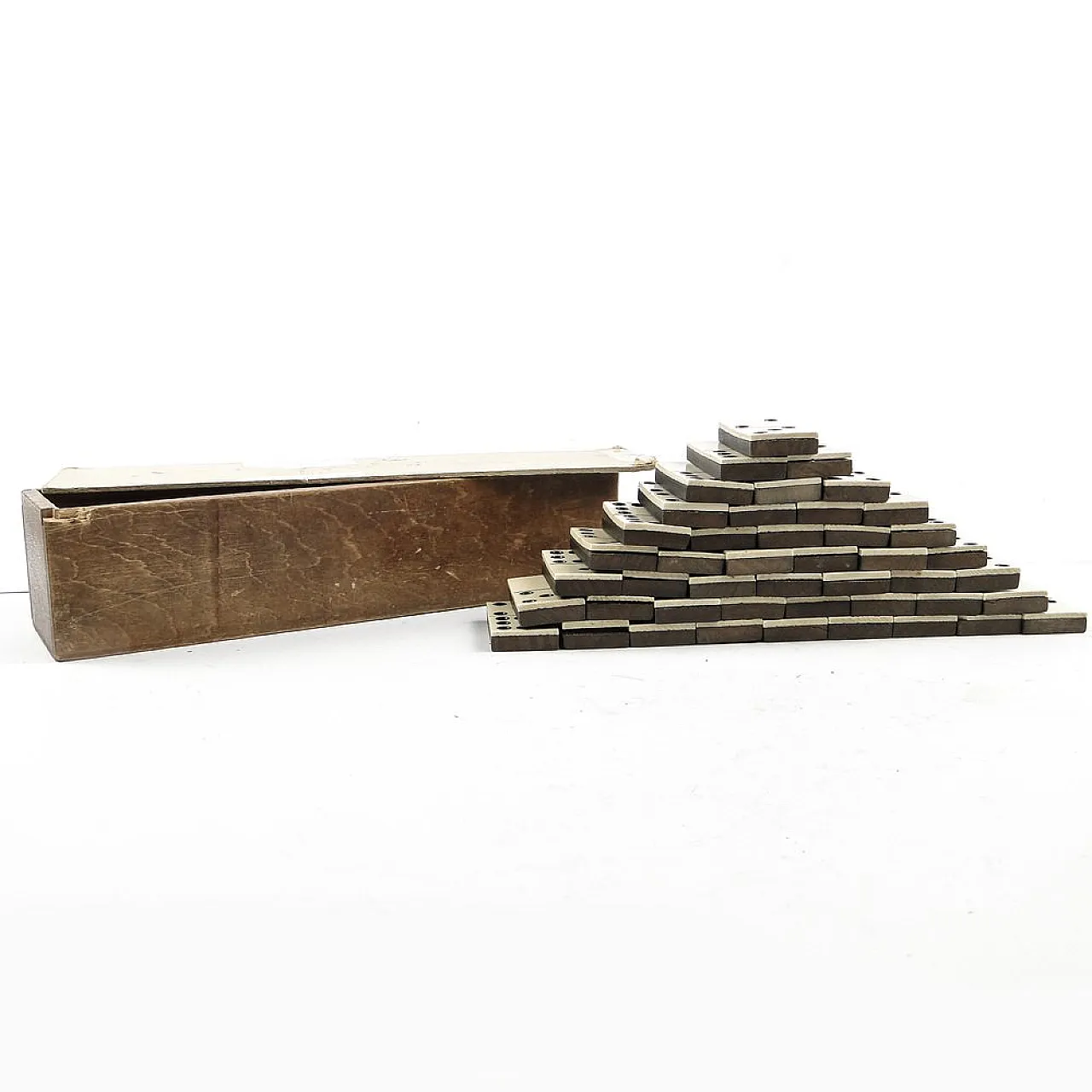 Gioco del domino postmoderno, Polonia, anni '50, set da 28 pezzi 11