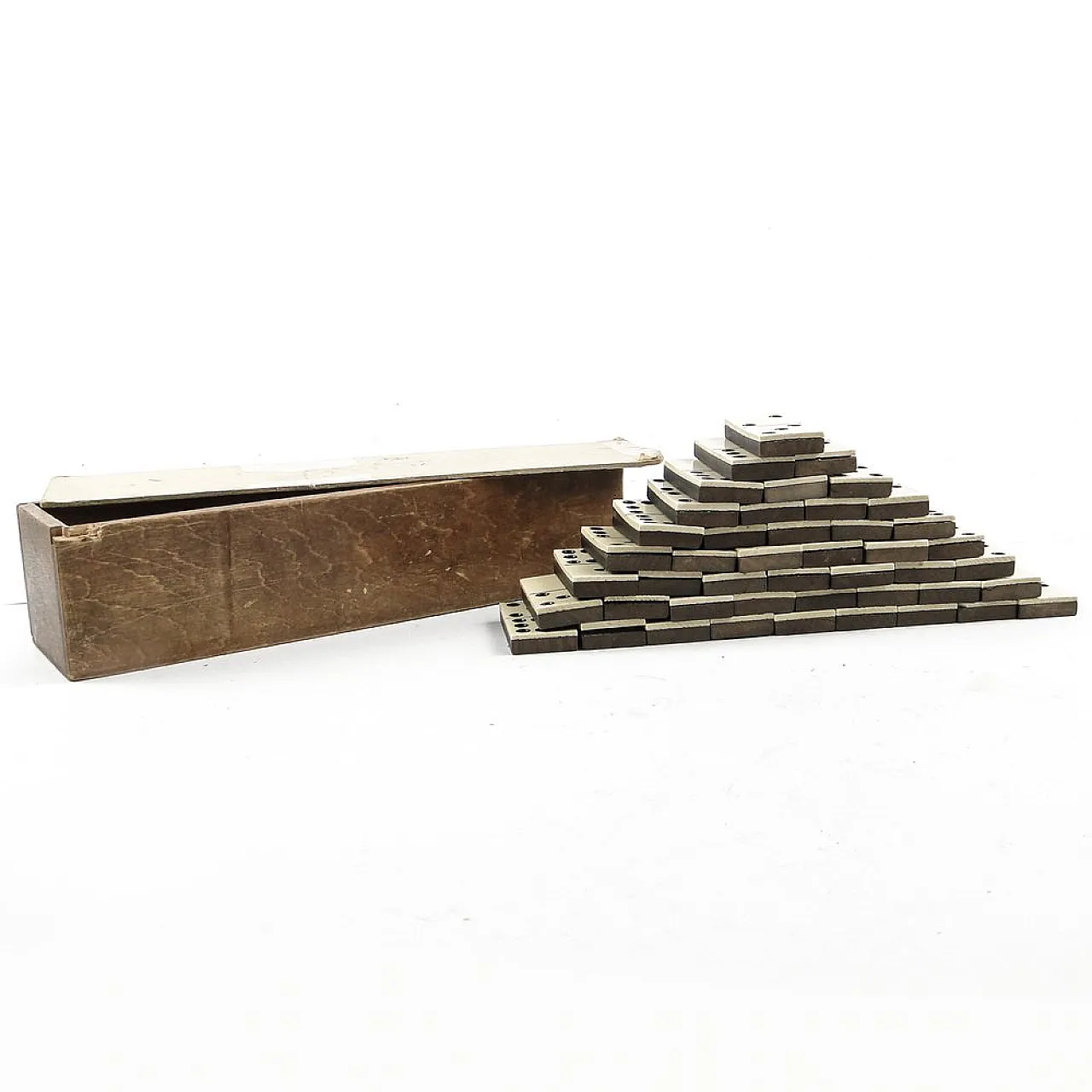 Gioco del domino postmoderno, Polonia, anni '50, set da 28 pezzi 12
