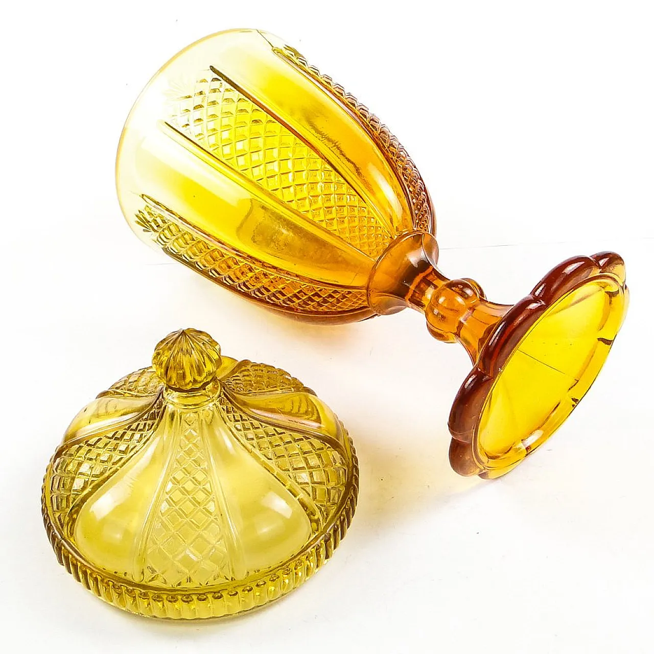 Polish Candyer from Ząbkowice Glasswork, Poland, 1950s 5