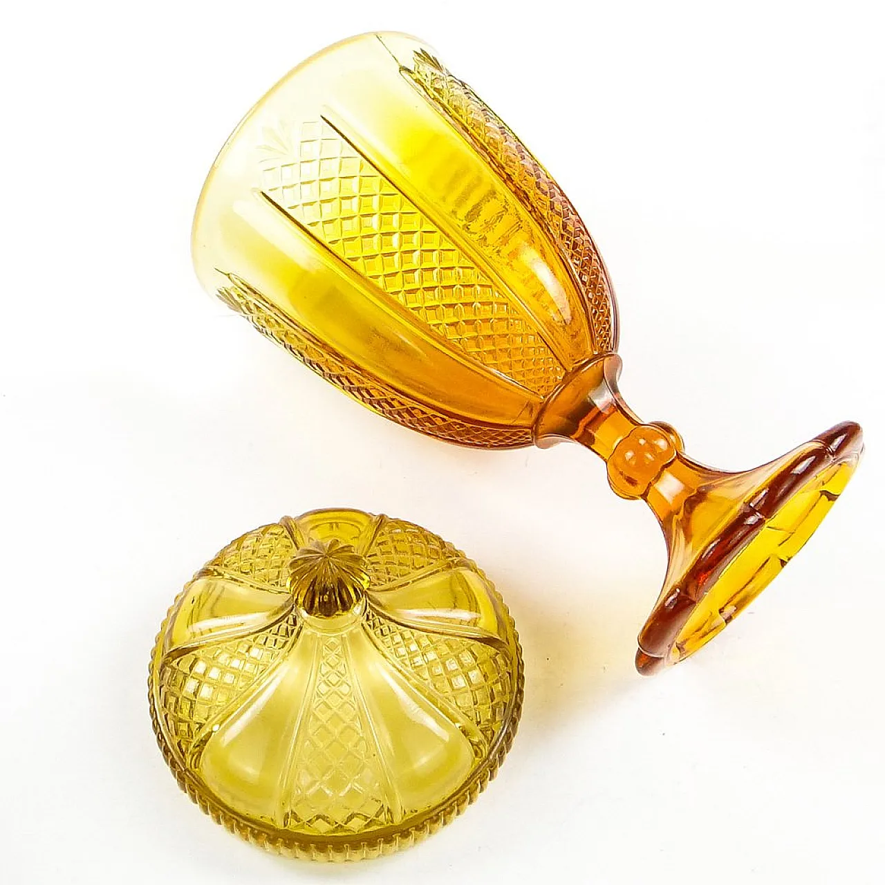 Polish Candyer from Ząbkowice Glasswork, Poland, 1950s 6