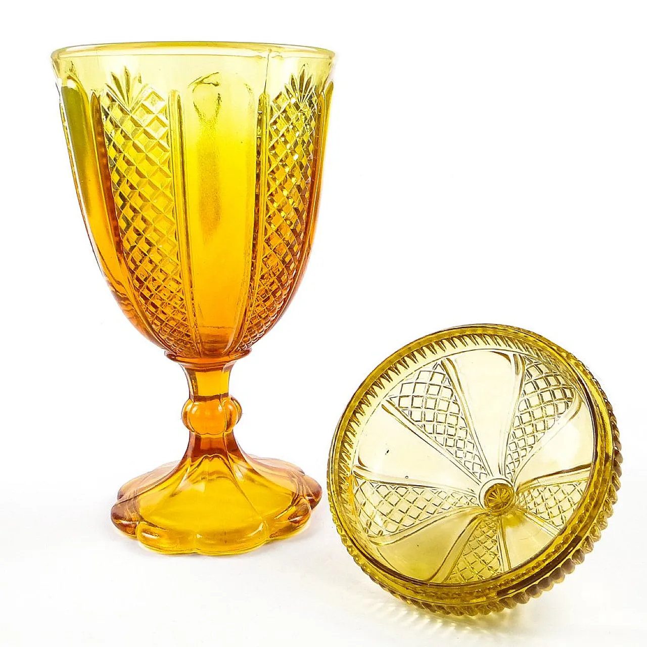 Polish Candyer from Ząbkowice Glasswork, Poland, 1950s 8