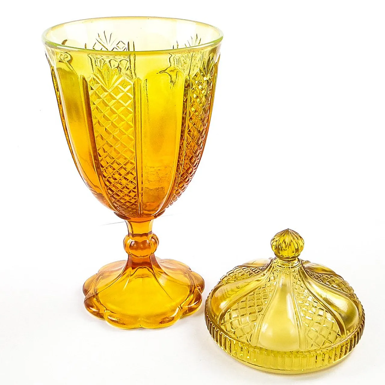 Polish Candyer from Ząbkowice Glasswork, Poland, 1950s 10