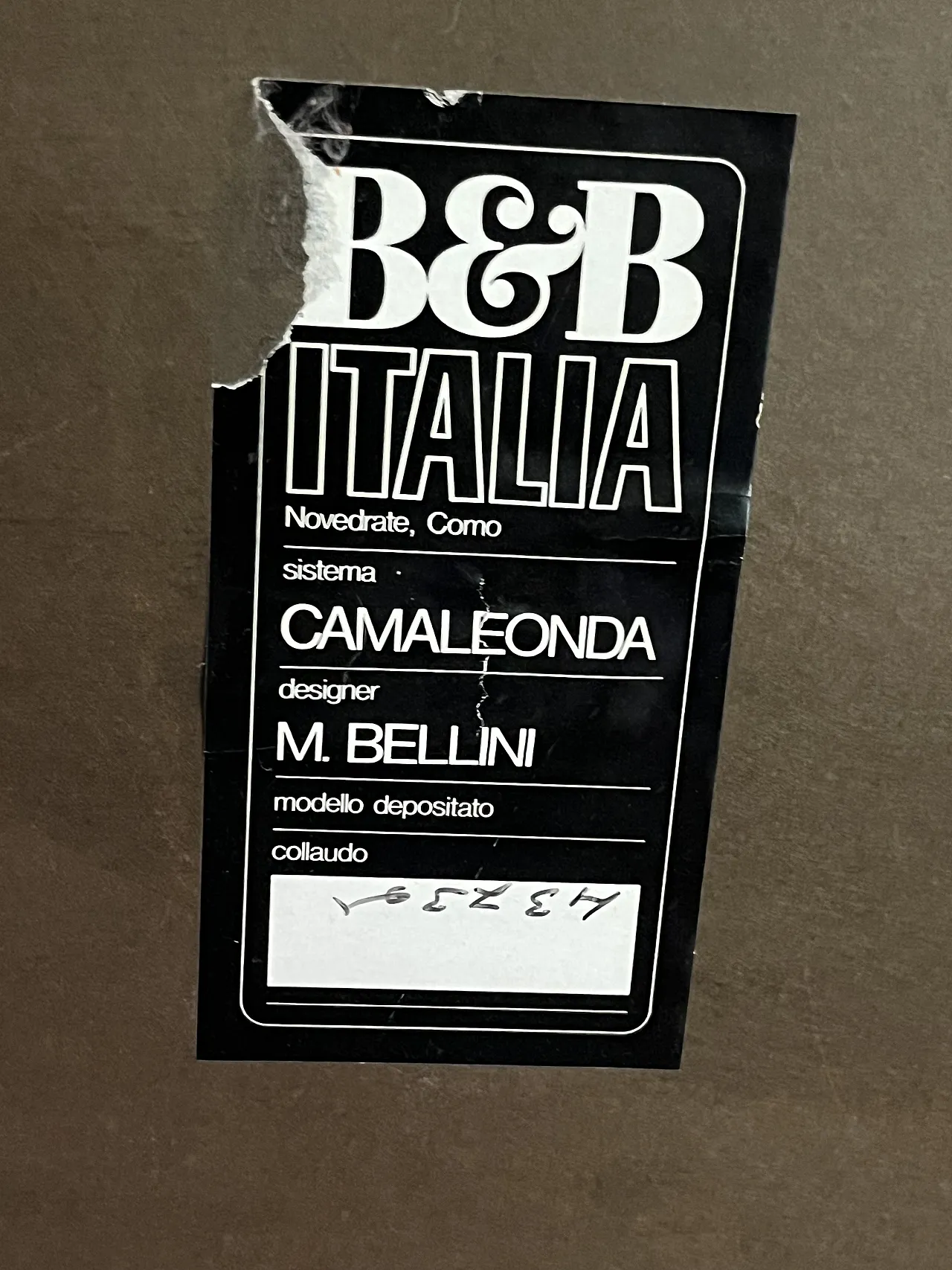 Camaleonda sofa by Mario Bellini for B&B, 70s 2