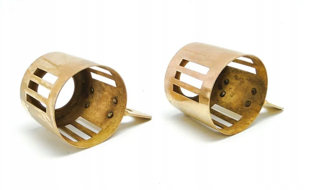Tazze da tè Bauhaus a forma di cestino, Germania, anni '30, set da 2 4