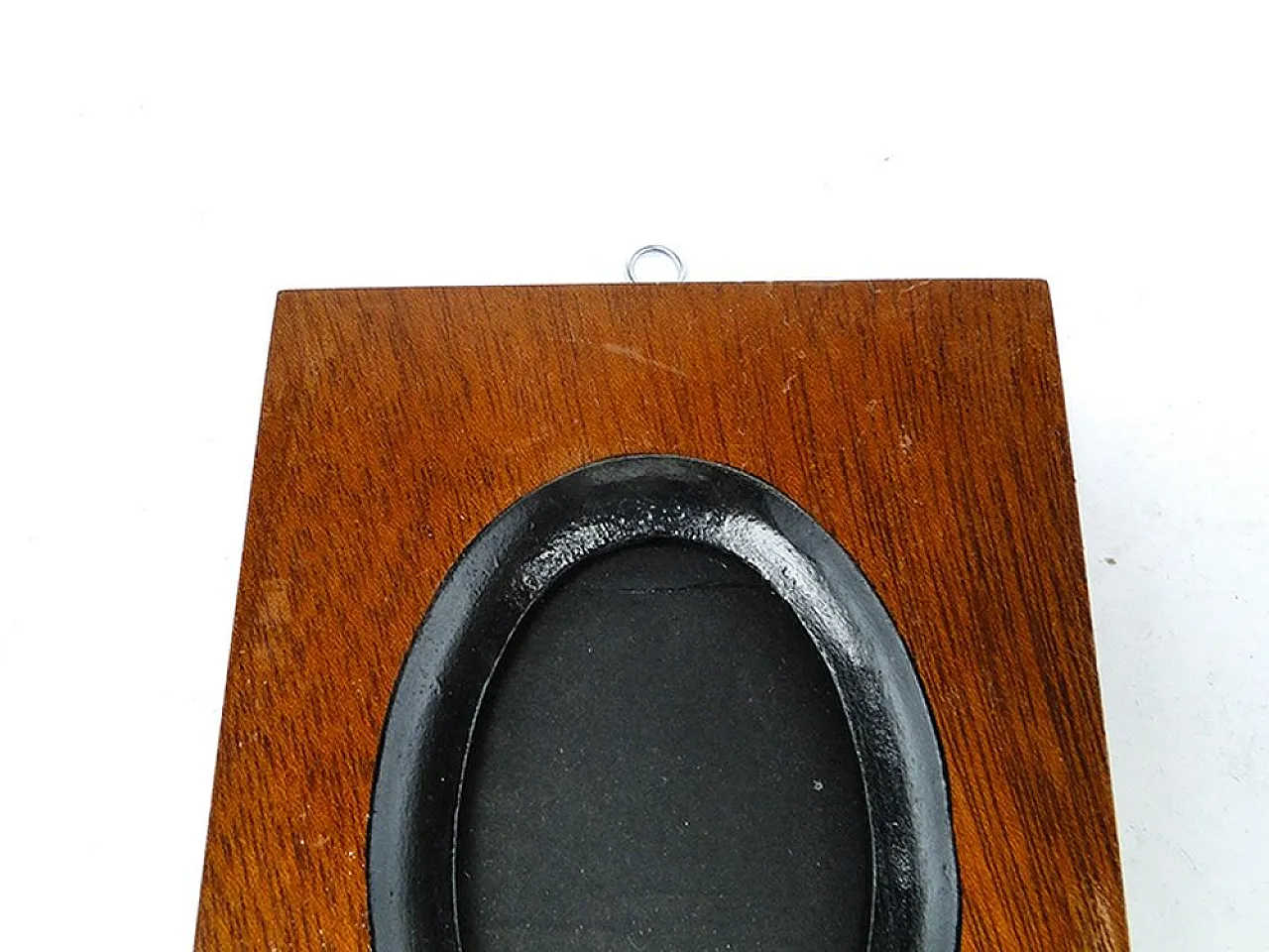 Rectangular wooden photo frame with oval opening, 20th century 5