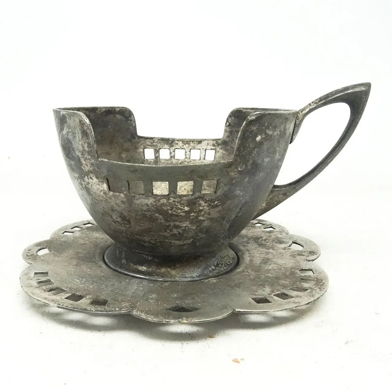 Art Nouveau tea basket from W&G, early 20th century 1