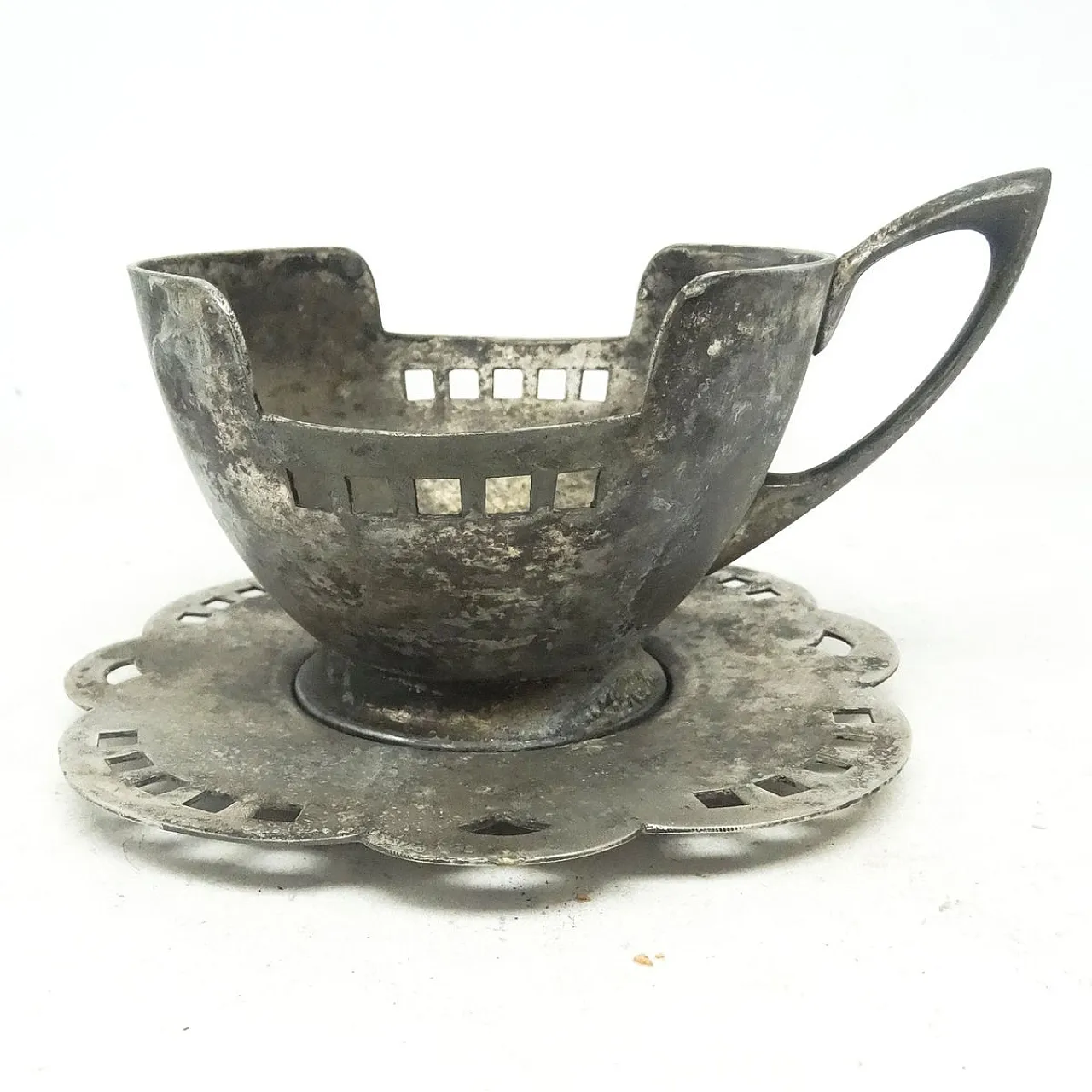 Art Nouveau tea basket from W&G, early 20th century 4