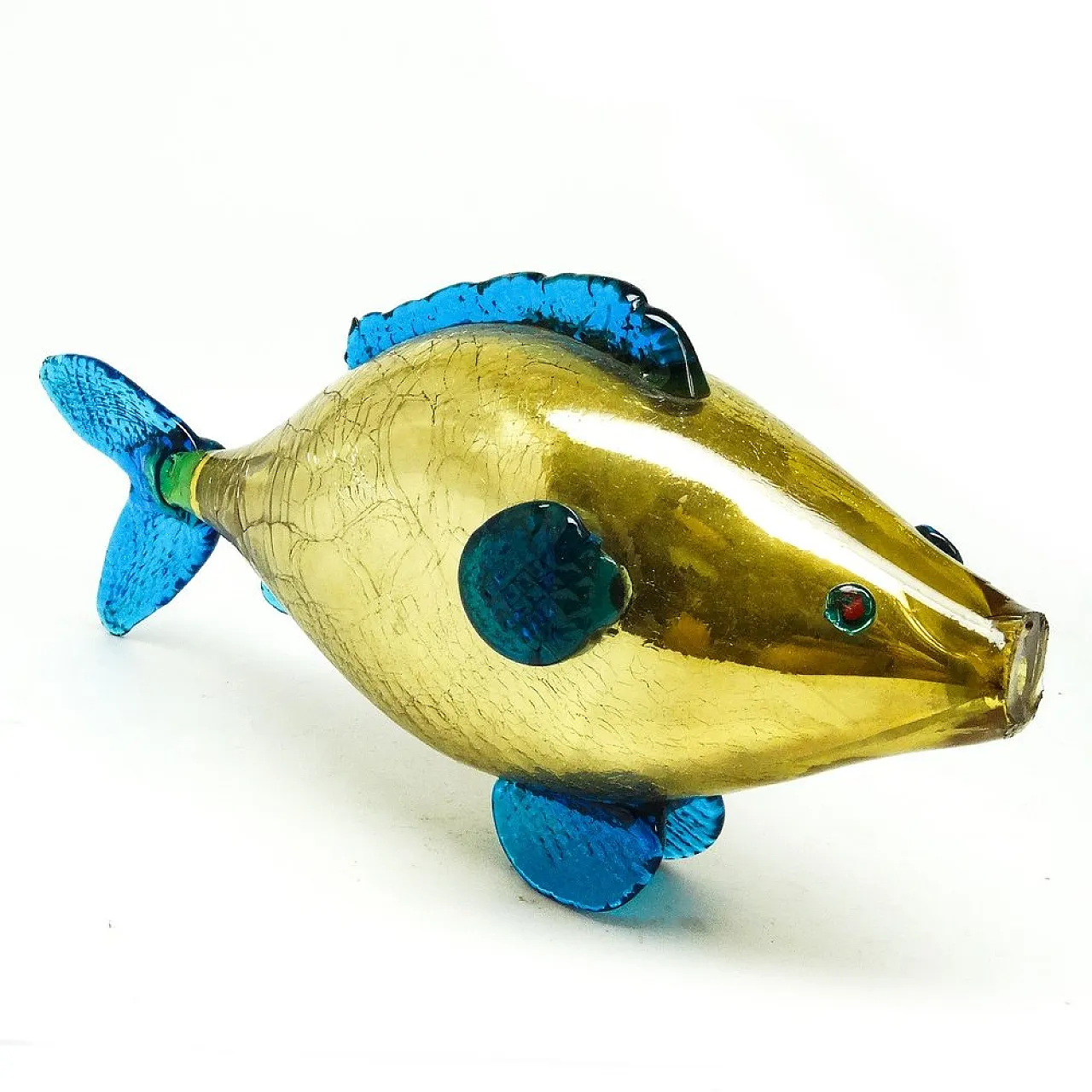 Statuetta di pesce in vetro, ex Cecoslovacchia, anni '60 2