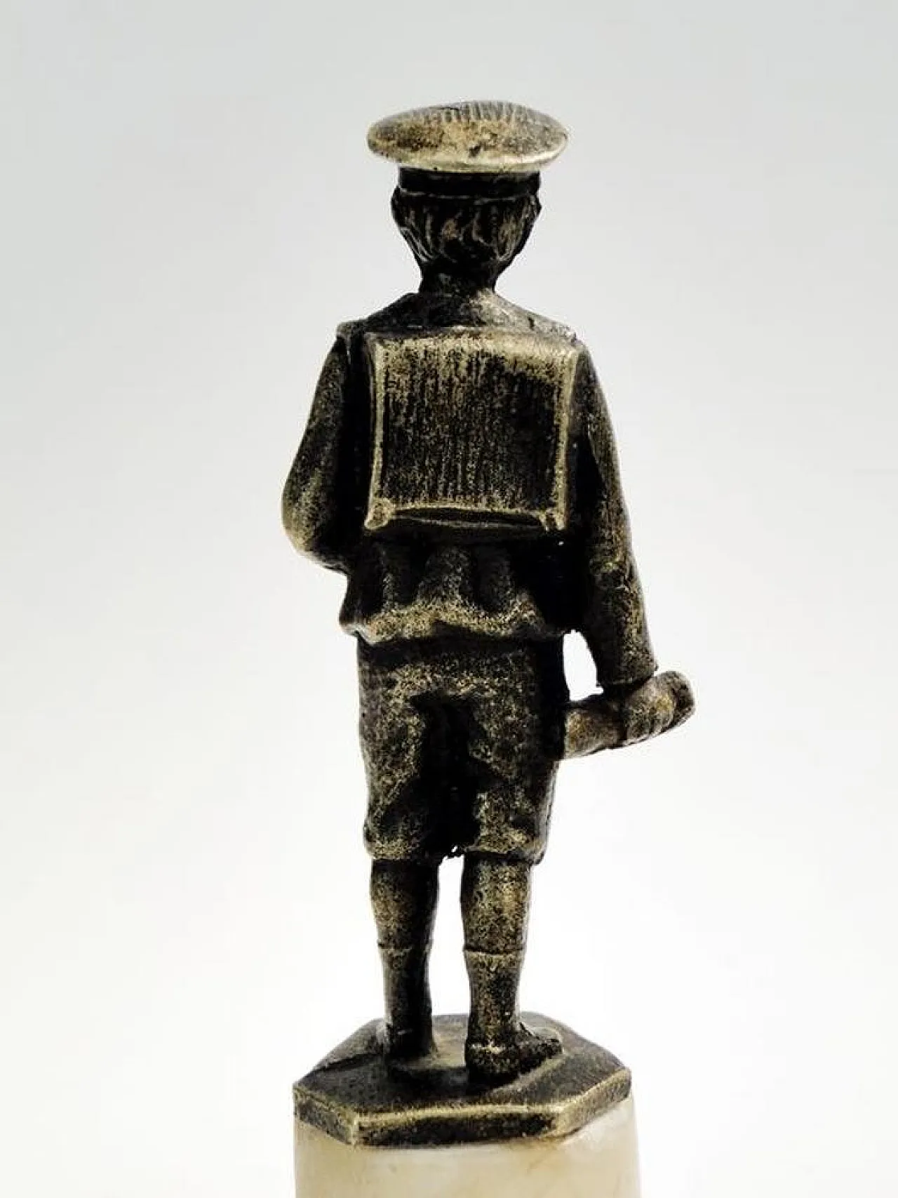 Art Deco Bronze Figurine with Schoolboy, Poland, 1930s 4