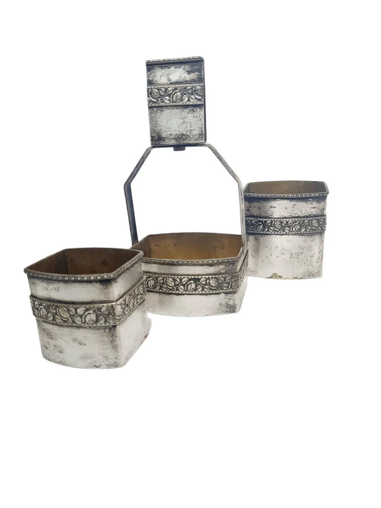 Set da affumicatore tedesco Art Déco, anni '30, set da 3 pezzi 17
