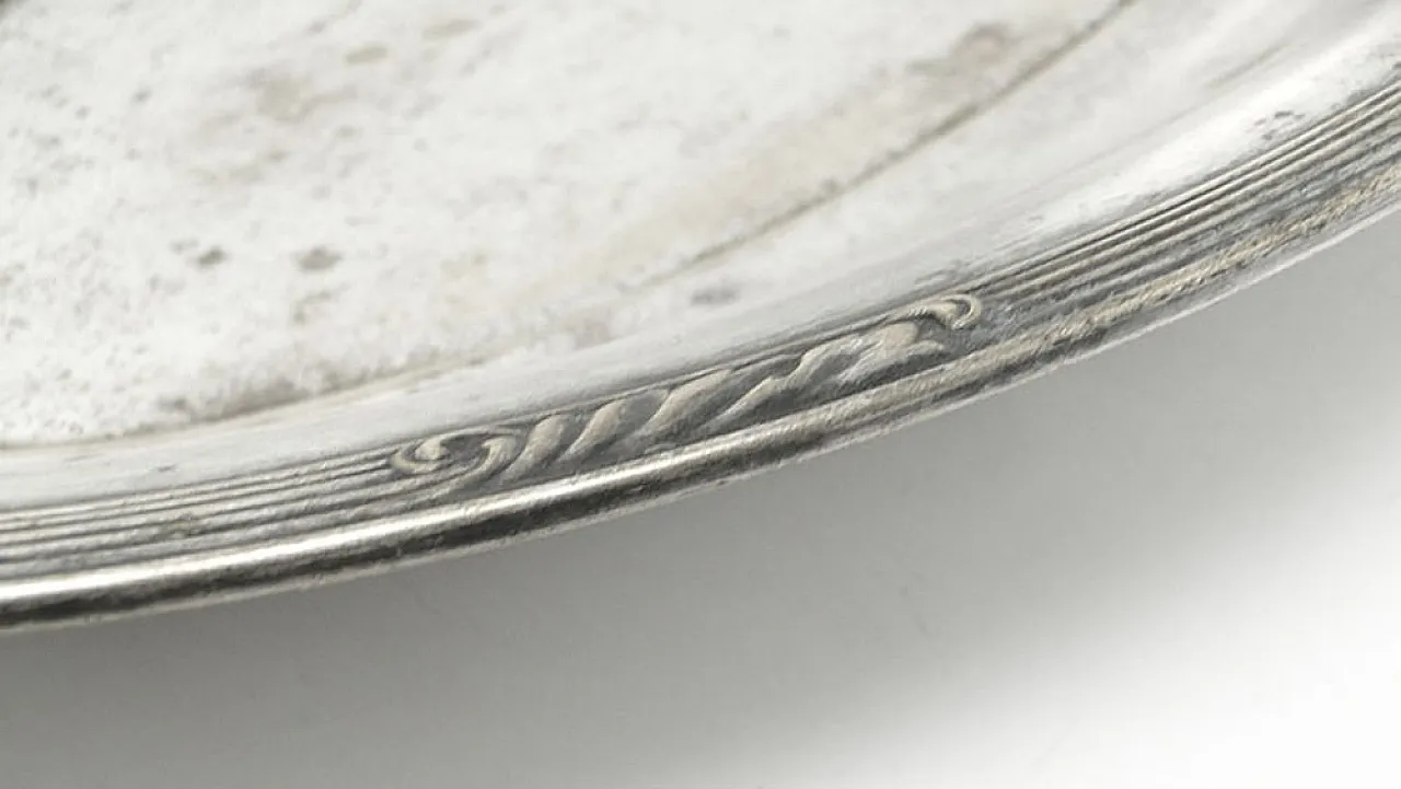 Oval silver-plated derving dish, 20th century 3
