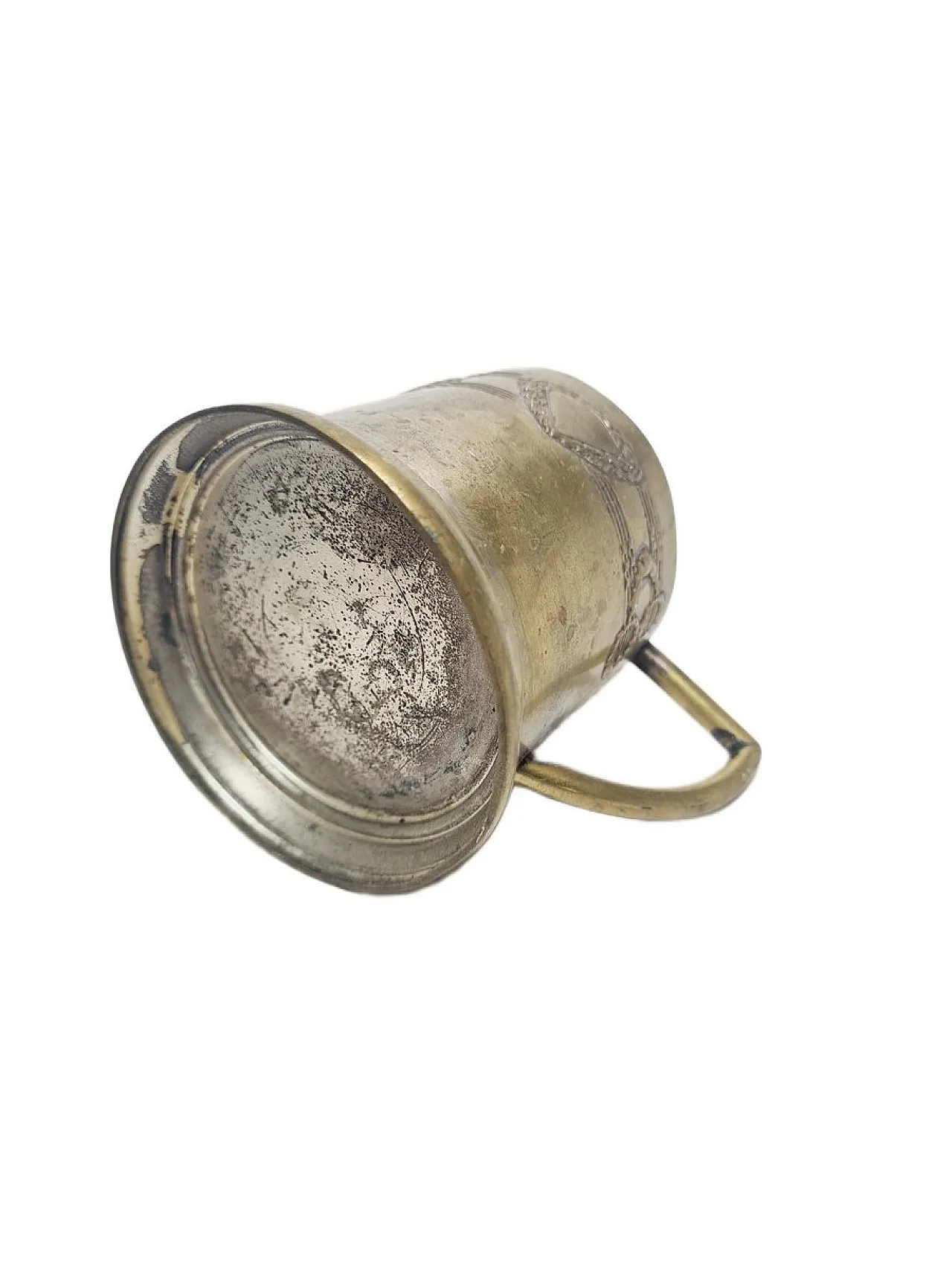Tazza antica in ottone 6