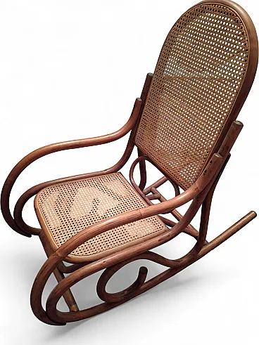 Sedia a dondolo in stile Thonet, inizio '900