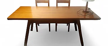 Rectangular wooden dining table, 1970s