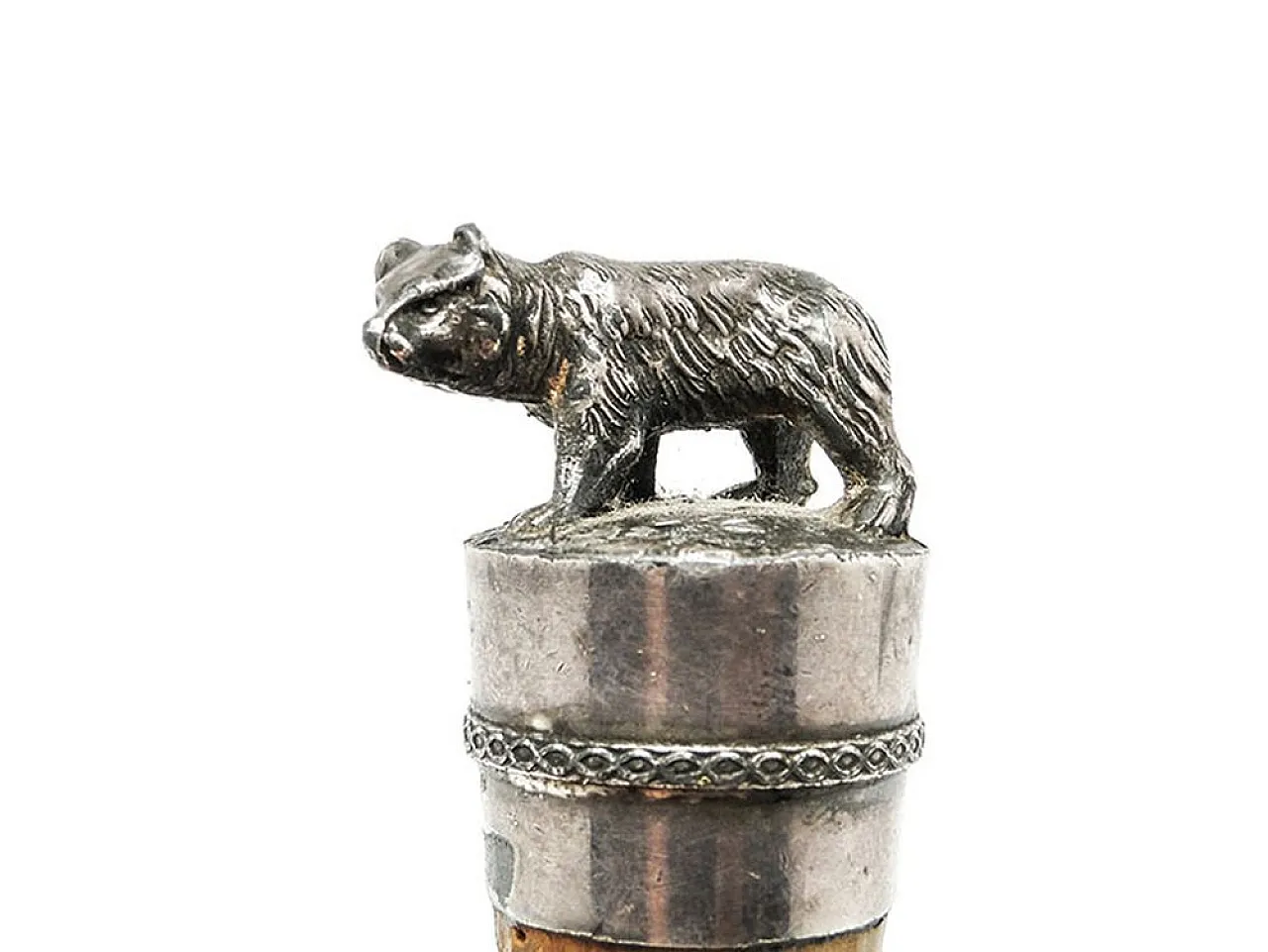 Tappo di sughero figurativo in stile Art Nouveau per vino, inizio '900 3