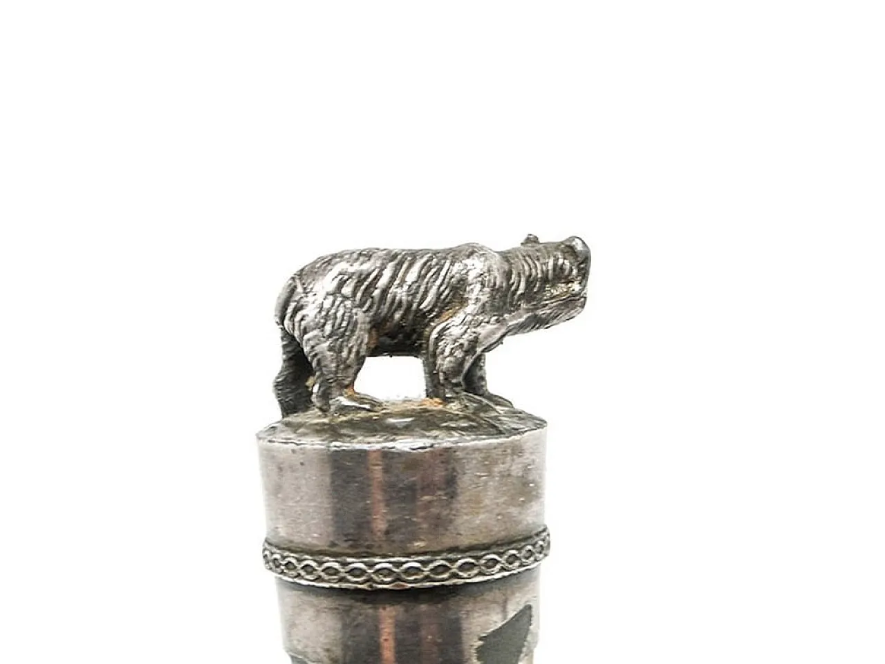 Tappo di sughero figurativo in stile Art Nouveau per vino, inizio '900 5