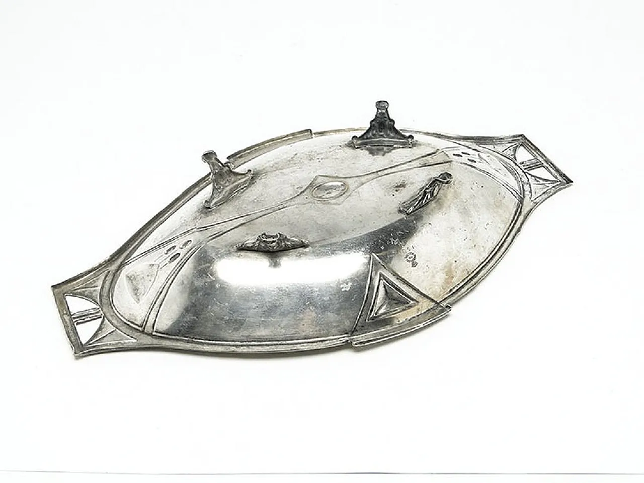 Art Nouveau Fruit Bowl on Stand from Fabryka Wolska, Poland, 1900s 5