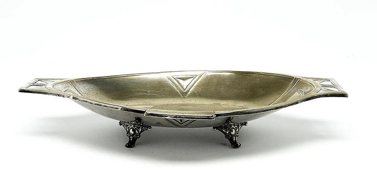 Art Nouveau Fruit Bowl on Stand from Fabryka Wolska, Poland, 1900s 11