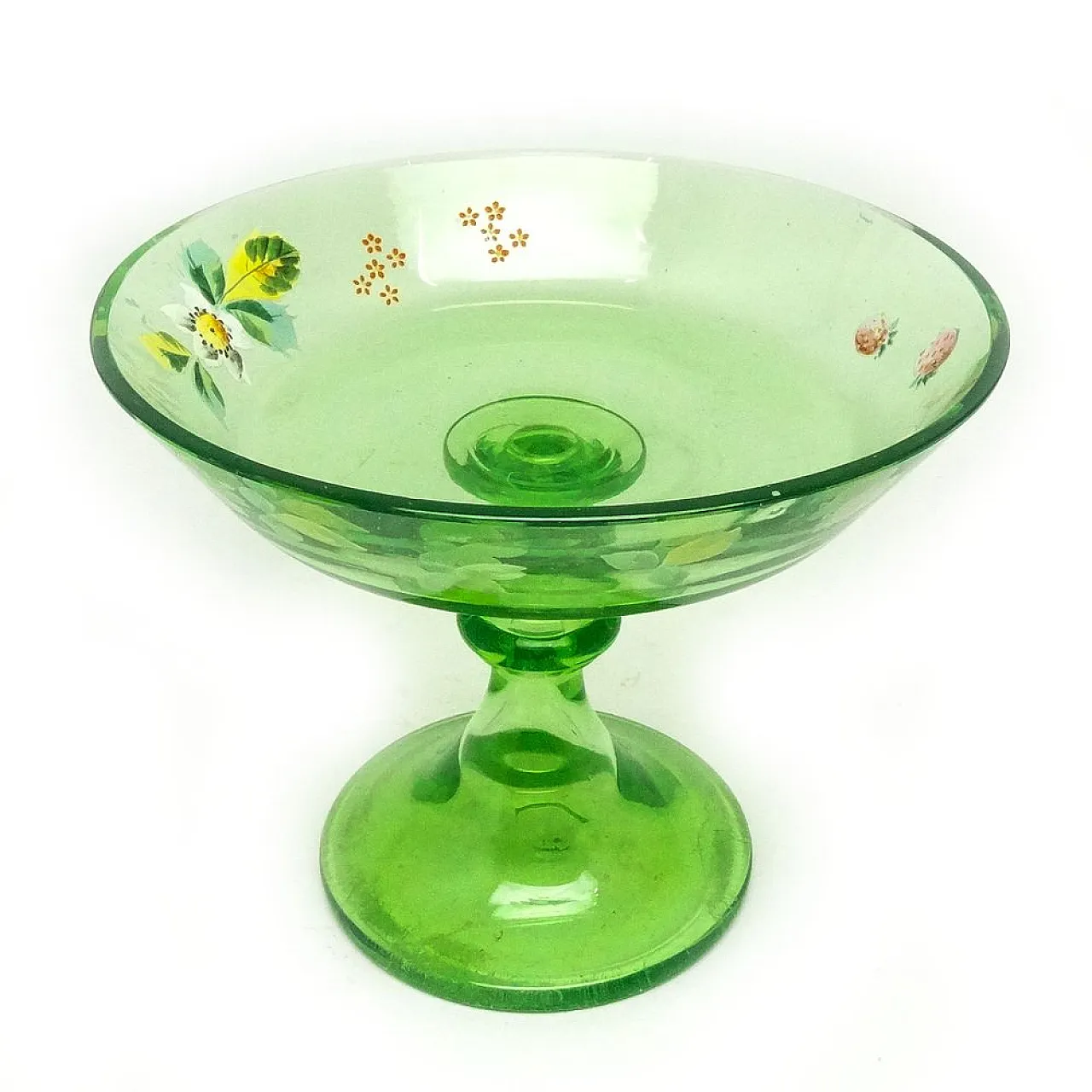Art Nouveau Uranium Bowl on Stad, Austro-Hungarian Empire, 1900s 1