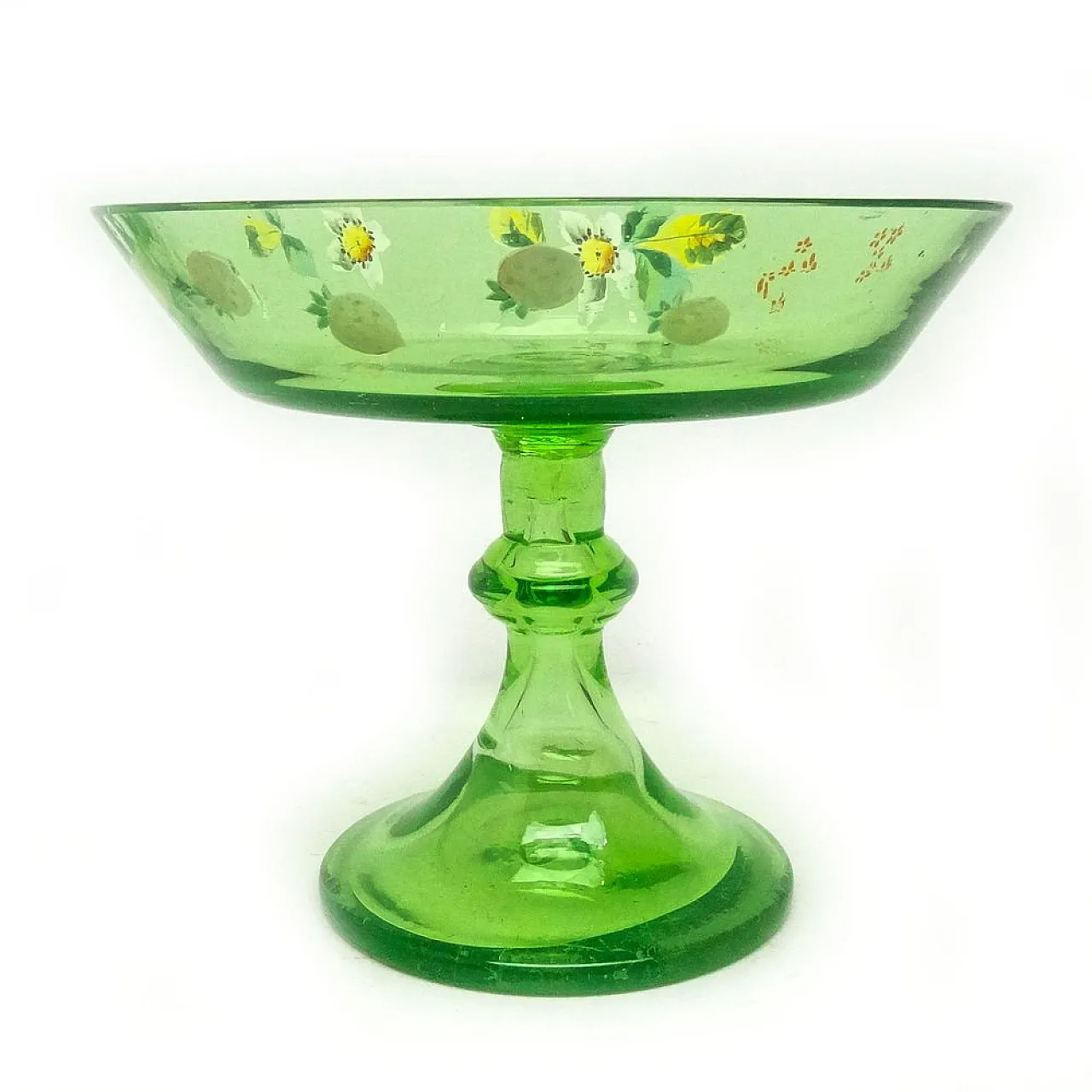 Art Nouveau Uranium Bowl on Stad, Austro-Hungarian Empire, 1900s 5