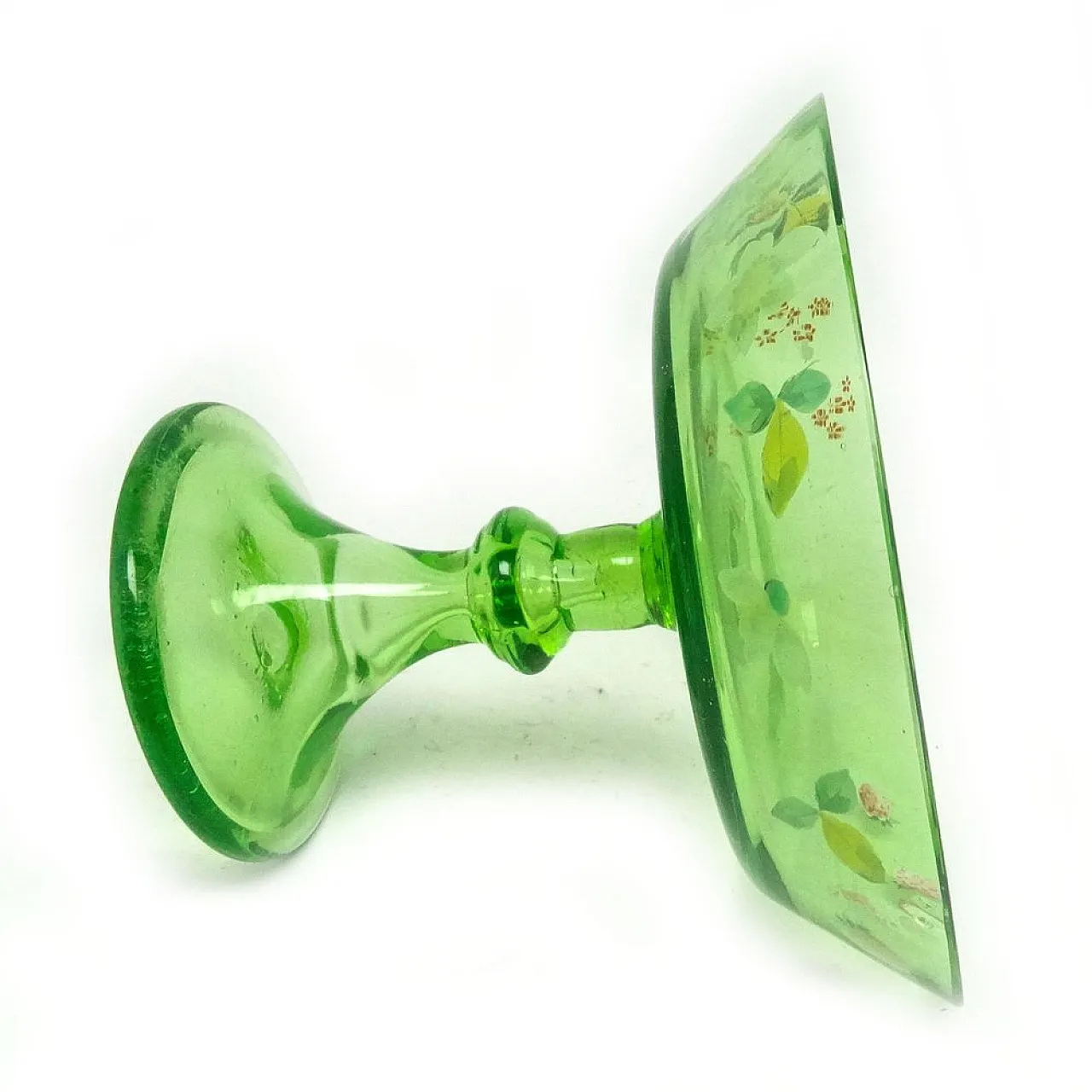 Art Nouveau Uranium Bowl on Stad, Austro-Hungarian Empire, 1900s 6