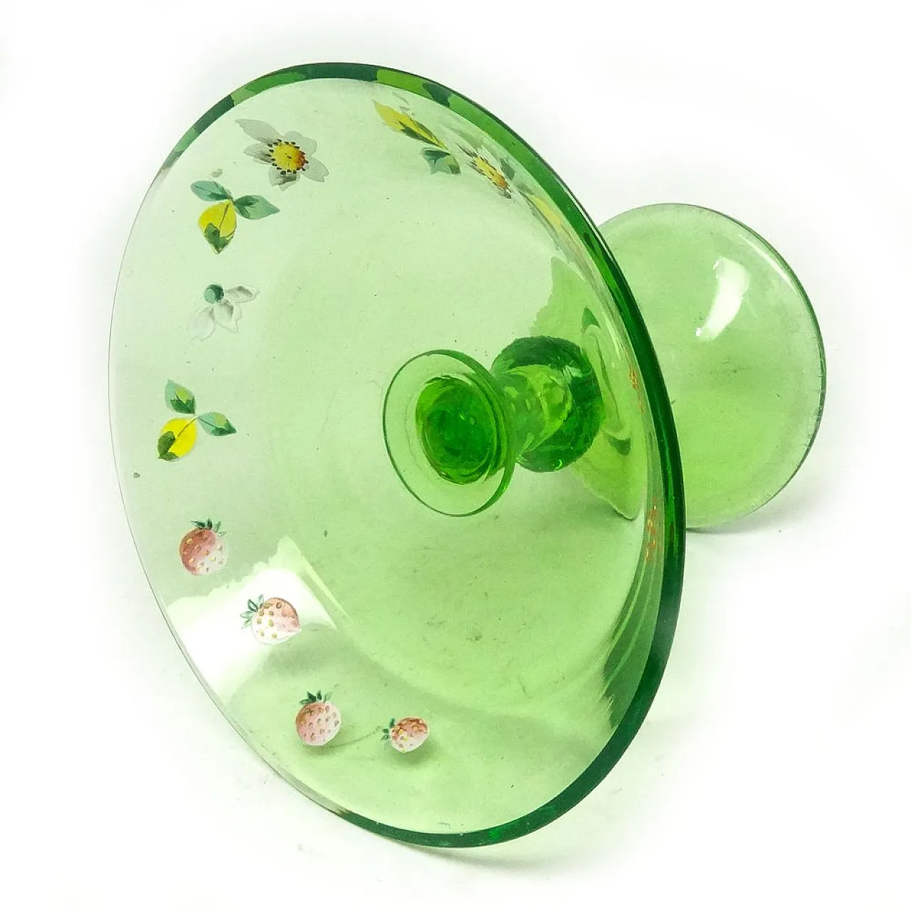 Art Nouveau Uranium Bowl on Stad, Austro-Hungarian Empire, 1900s 7