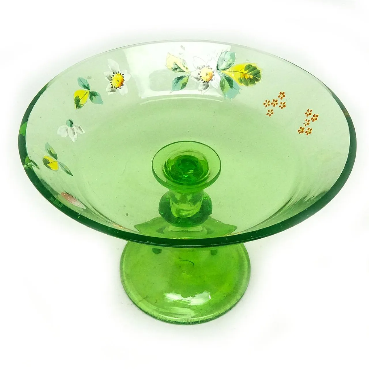 Art Nouveau Uranium Bowl on Stad, Austro-Hungarian Empire, 1900s 8