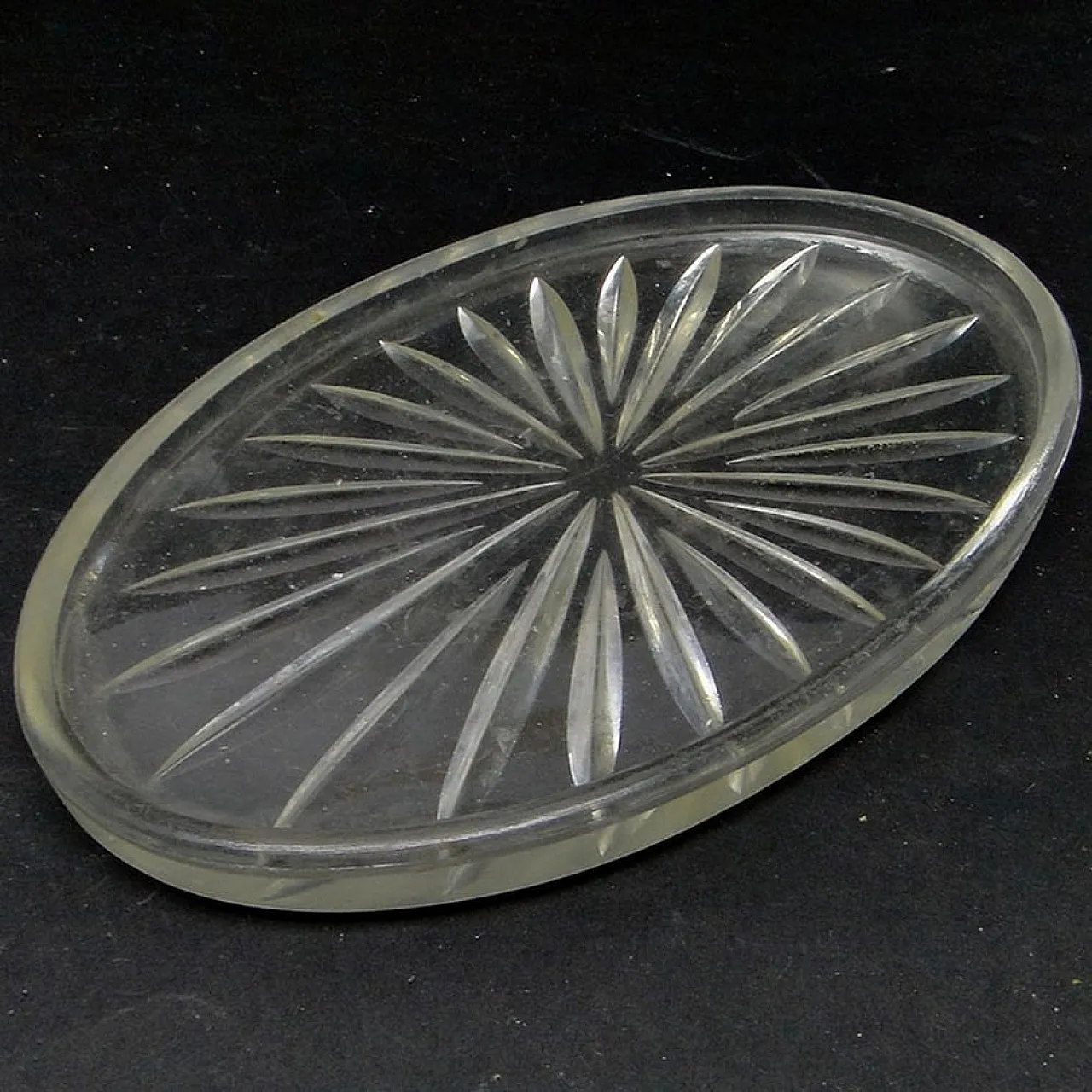 Vassoio Art Déco polacco della vetreria Zawiercie, anni '30. 1