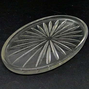 Polish Art Deco Tray by Zawiercie Glassworks, 1930s