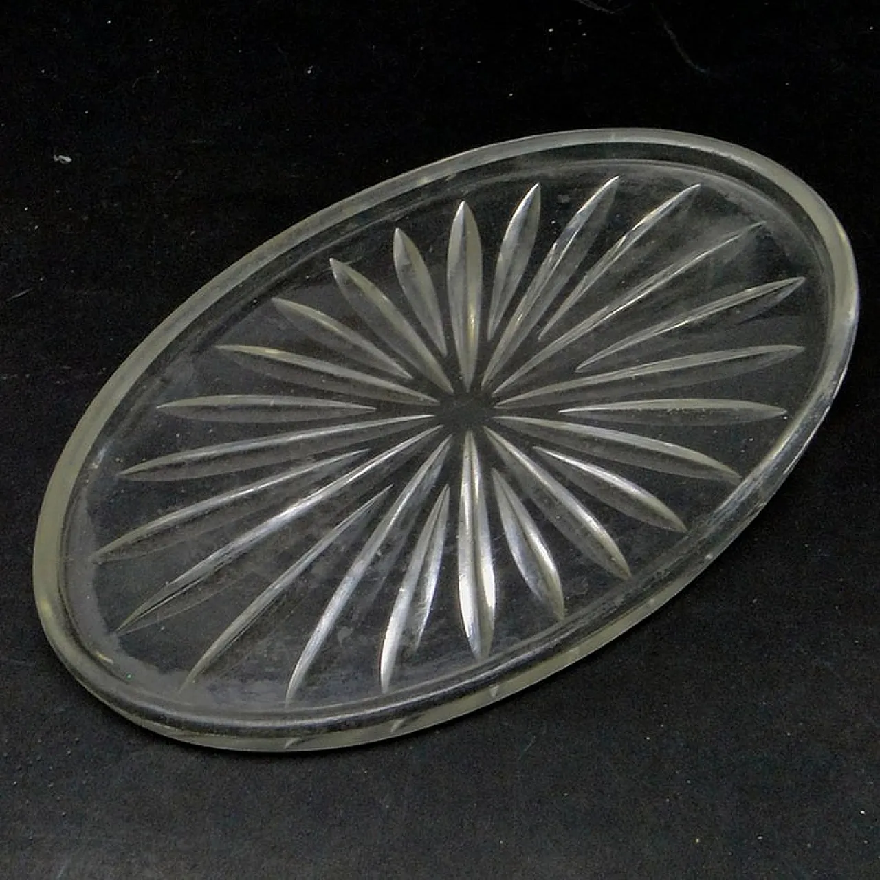 Vassoio Art Déco polacco della vetreria Zawiercie, anni '30. 4