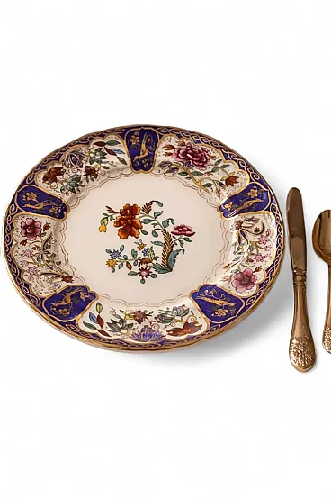 Piatto Da Collezione Mason’S Irostone “Clematis”, anni '90