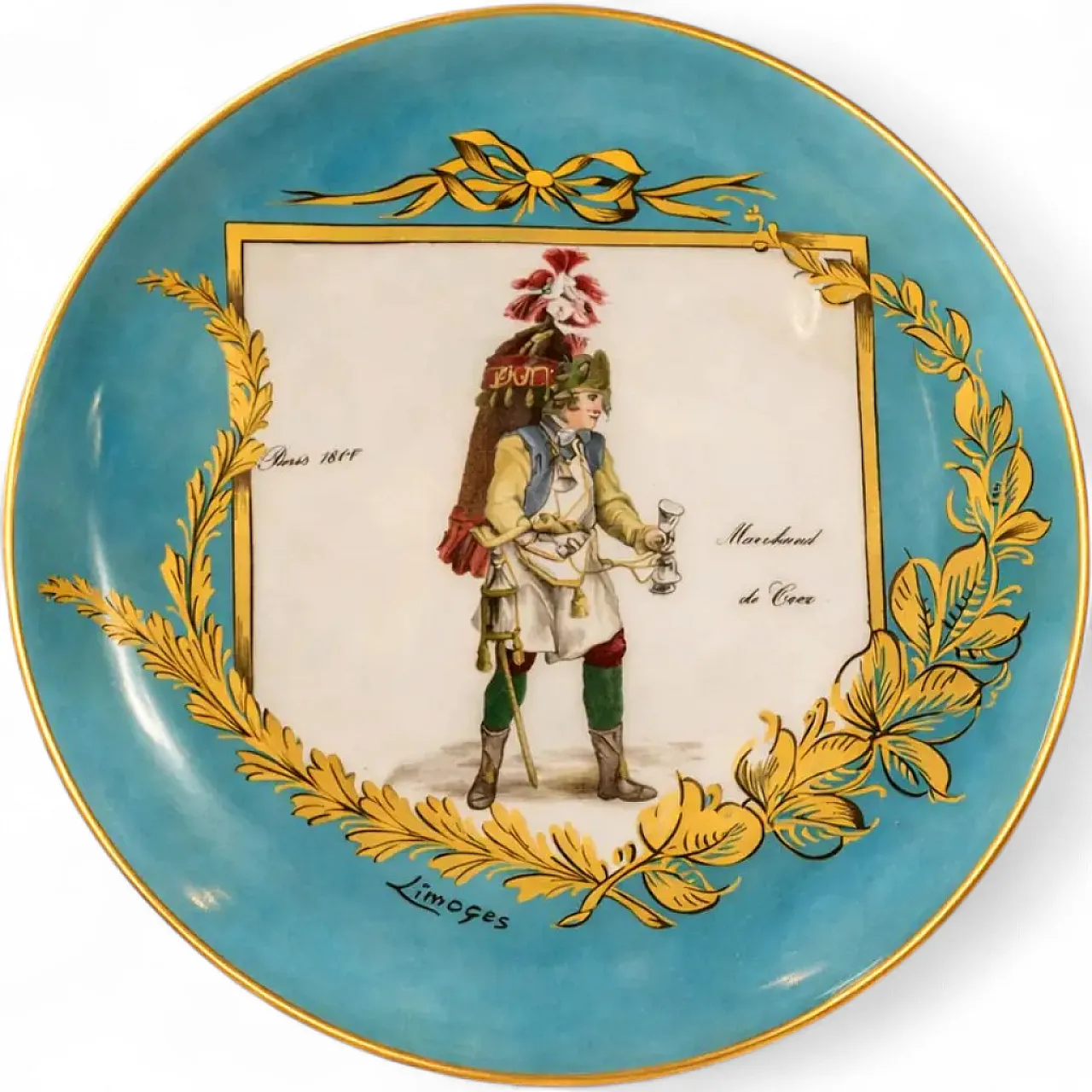 Historical Decorative Plate In Limoges, 50s 7