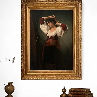 Giovane Italiana Allo Specchio Felix Henri’ Giacomotti, primo '900