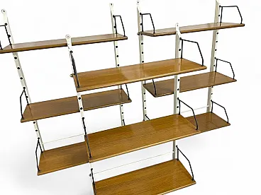 Three modular wall bookcases, 1960s