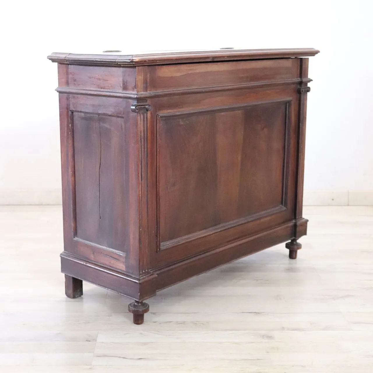 Walnut firewood storage cabinet, 19th century 5