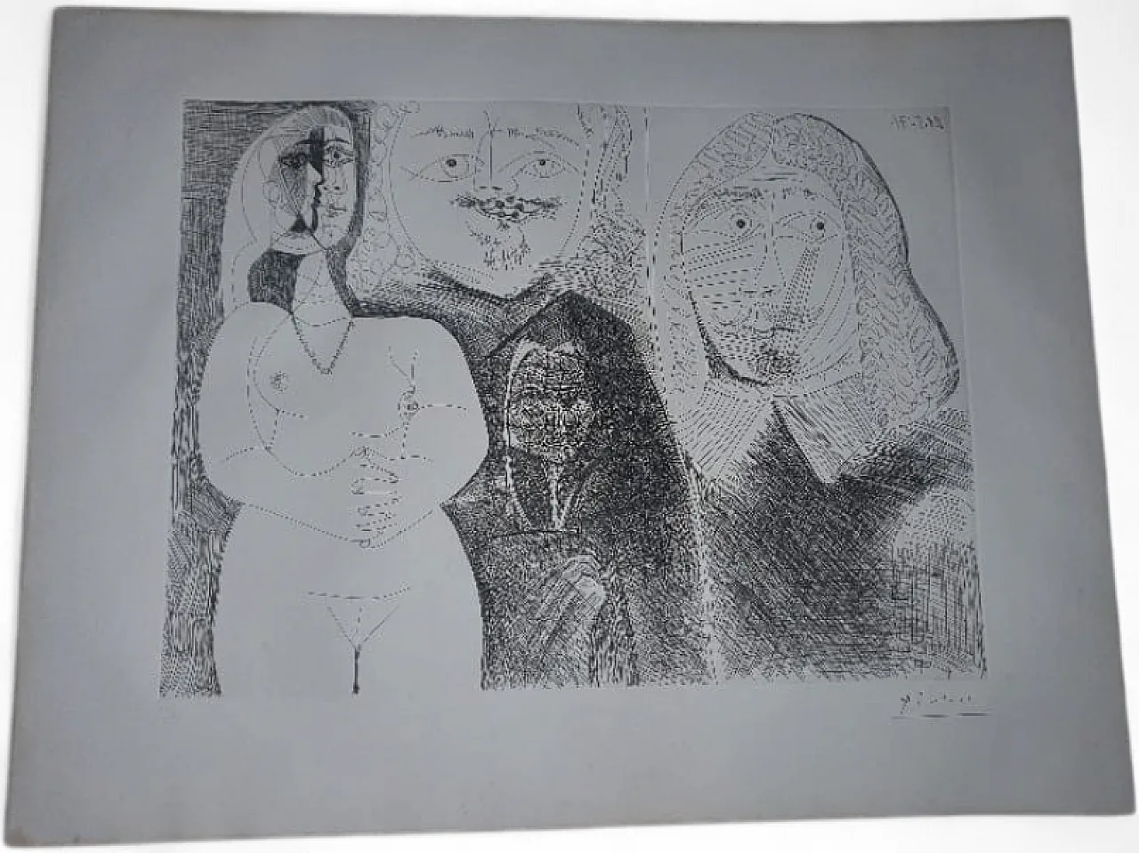 Acquaforte originale "Serie 156" con certificato di Pablo Picasso, 70s 10