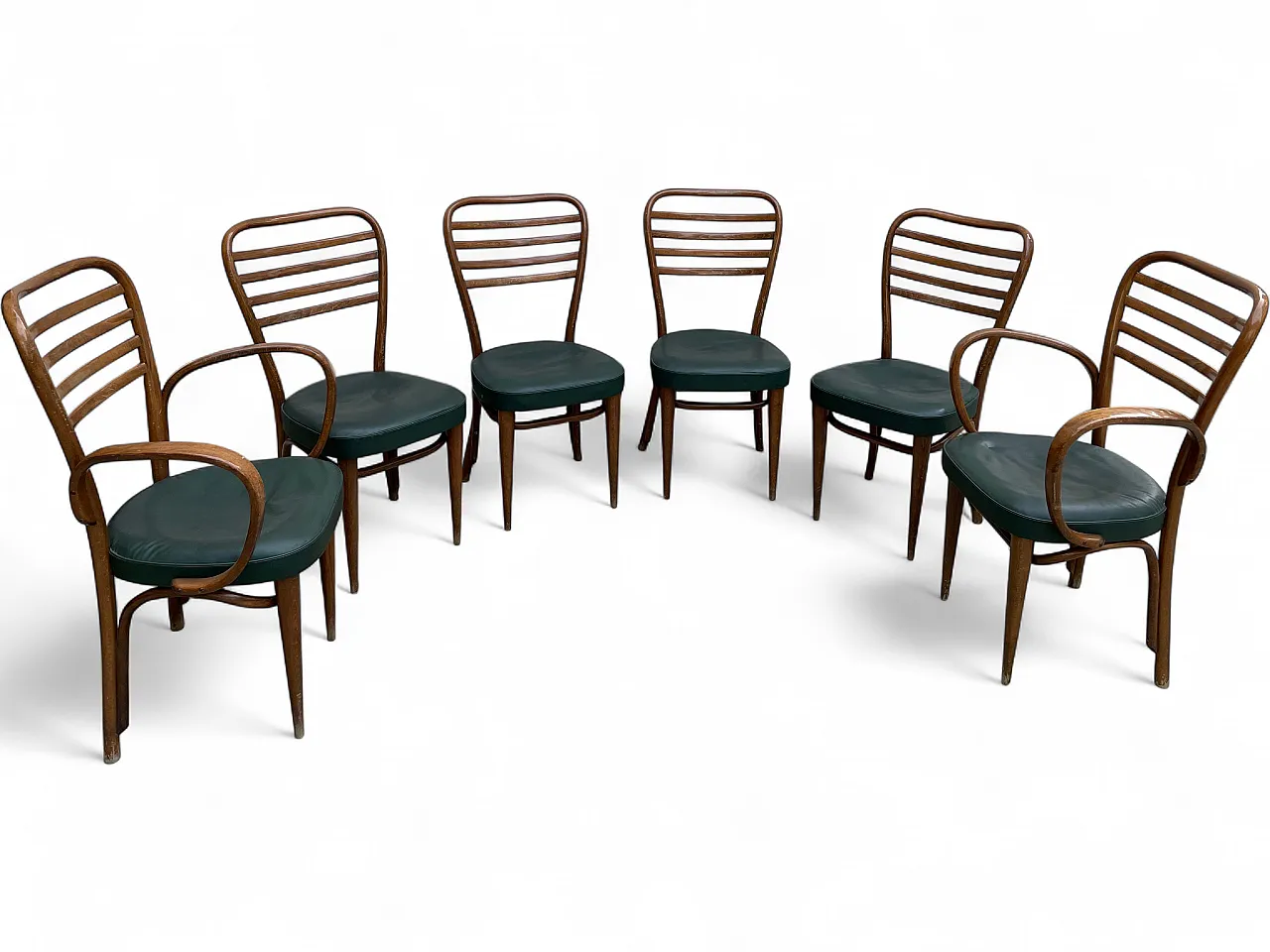 4 "Italia series" chairs and 2 "Dalia" armchairs by Gorgone, 50s 8