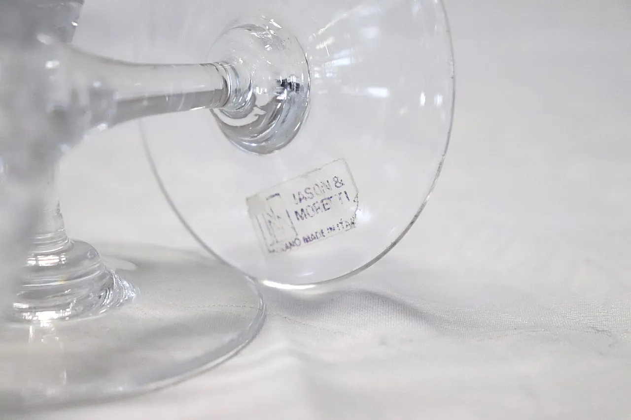 12 Coppe da champagne in vetro di Murano di Nason & Moretti, '900 6