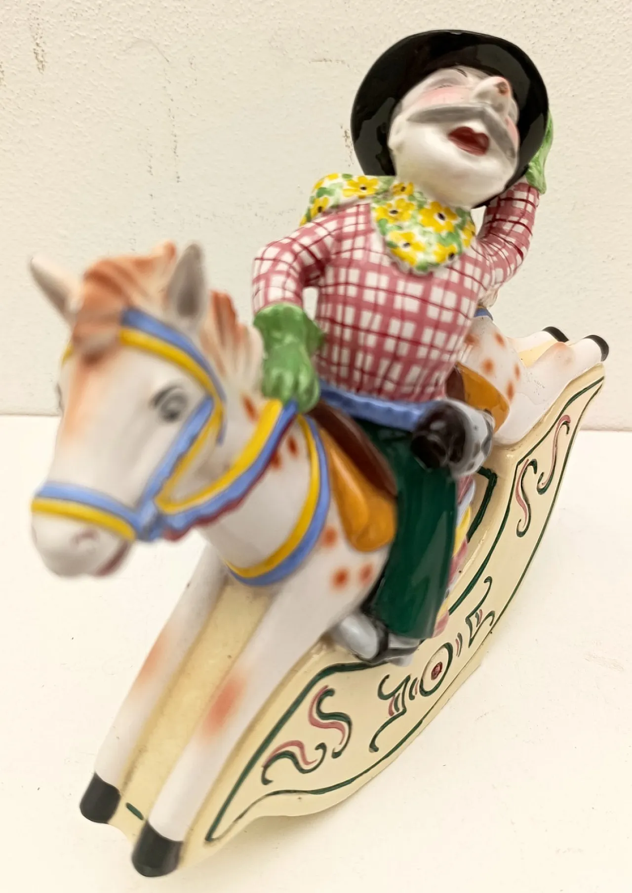 Polychrome ceramic cowboy, Tarcisio Tosin (attributed), 1950s 2