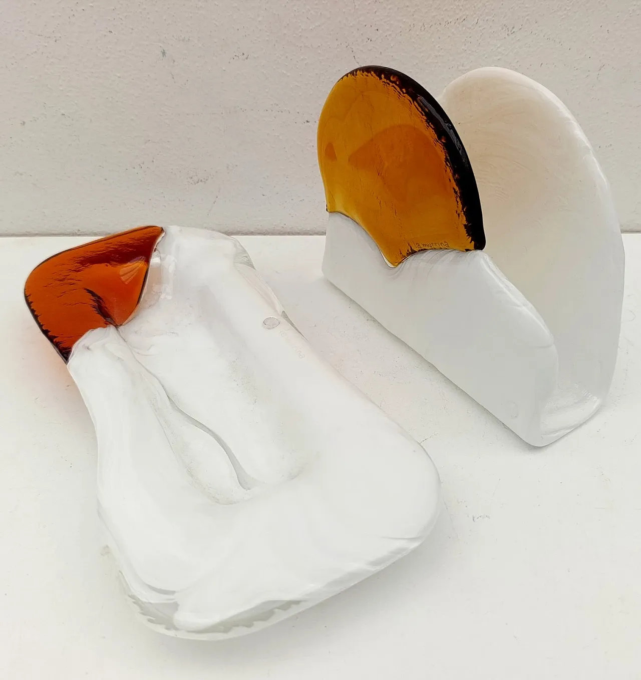 La Murrina (Murano), two-tone glass desk set, 1970s 3