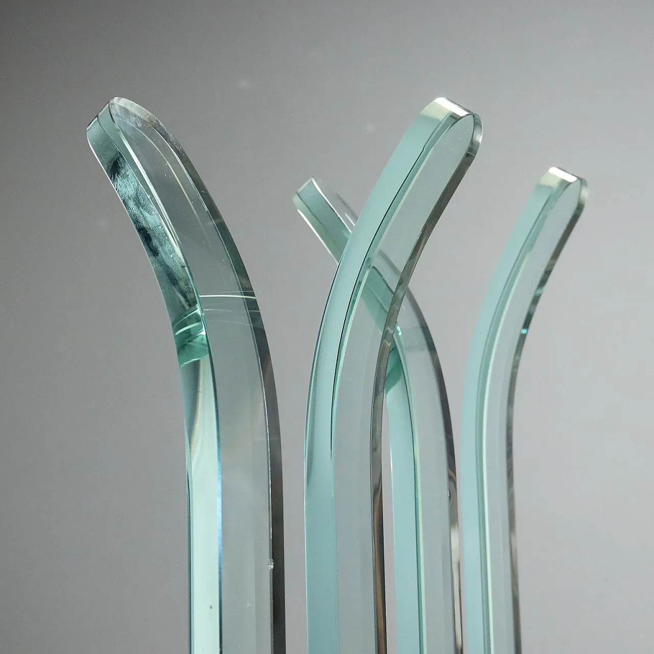 Fiam glass coat rack, 1970s 7