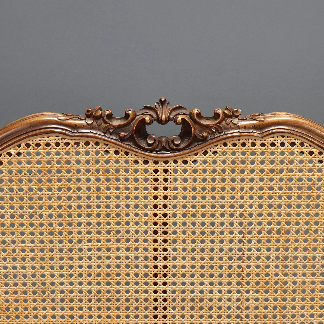 Letto singolo in stile Barocchetto in noce, '900 5