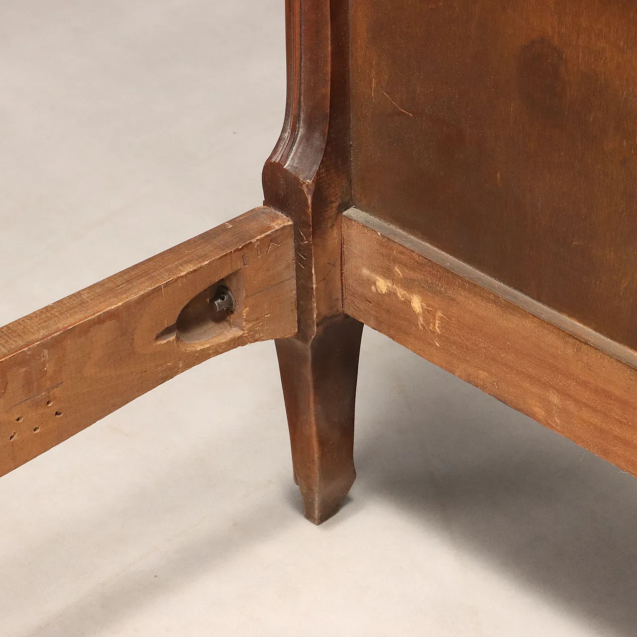 Letto singolo in stile Barocchetto in noce, '900 7
