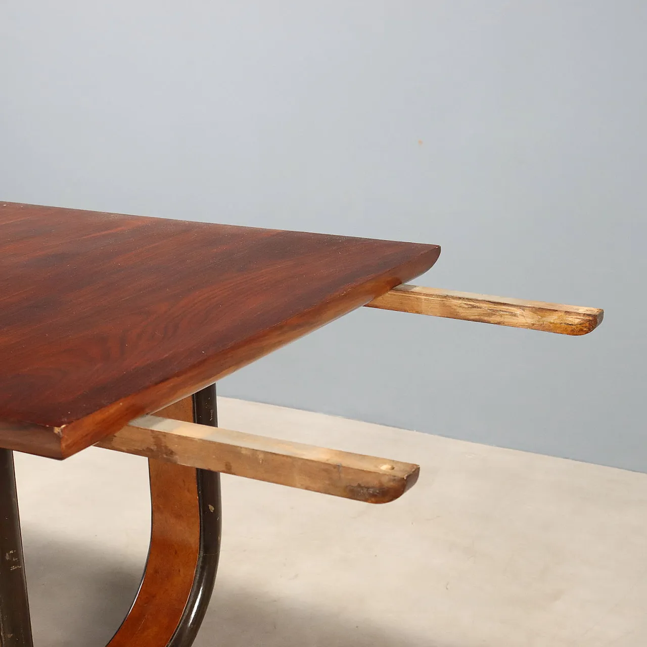 Art Deco table in rosewood and thuja burl, 20h century 7